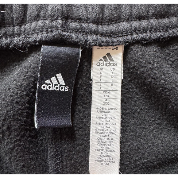 Adidas 3 Stripes Track Sweat Pants Jogging RN#88387 CA#40312 Black Sz L *Read - Picture 8 of 13